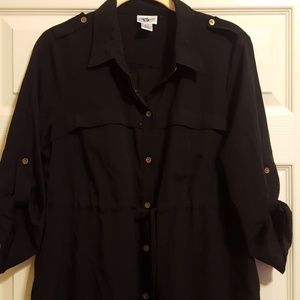 *2 for $10* Black maternity dress, buttons down front